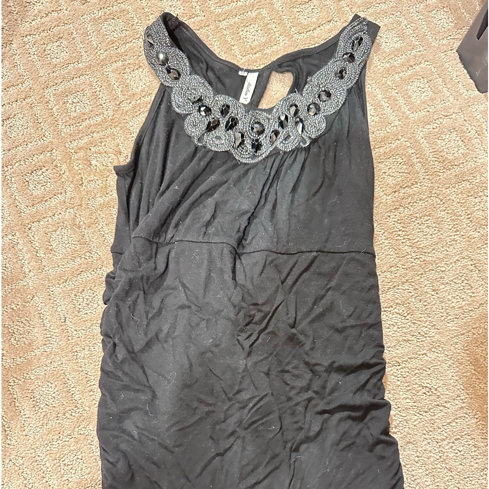black tank top